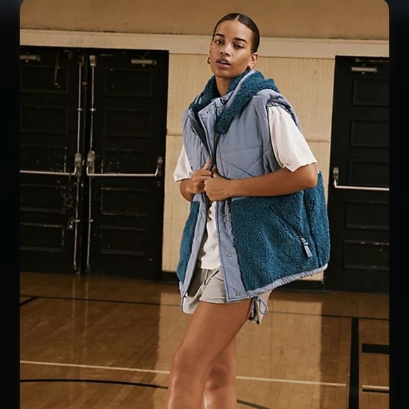 Free People Jackets & Blazers - Free People X Fp Movement Adventure Awaits Vest Cosmic Sea Combo